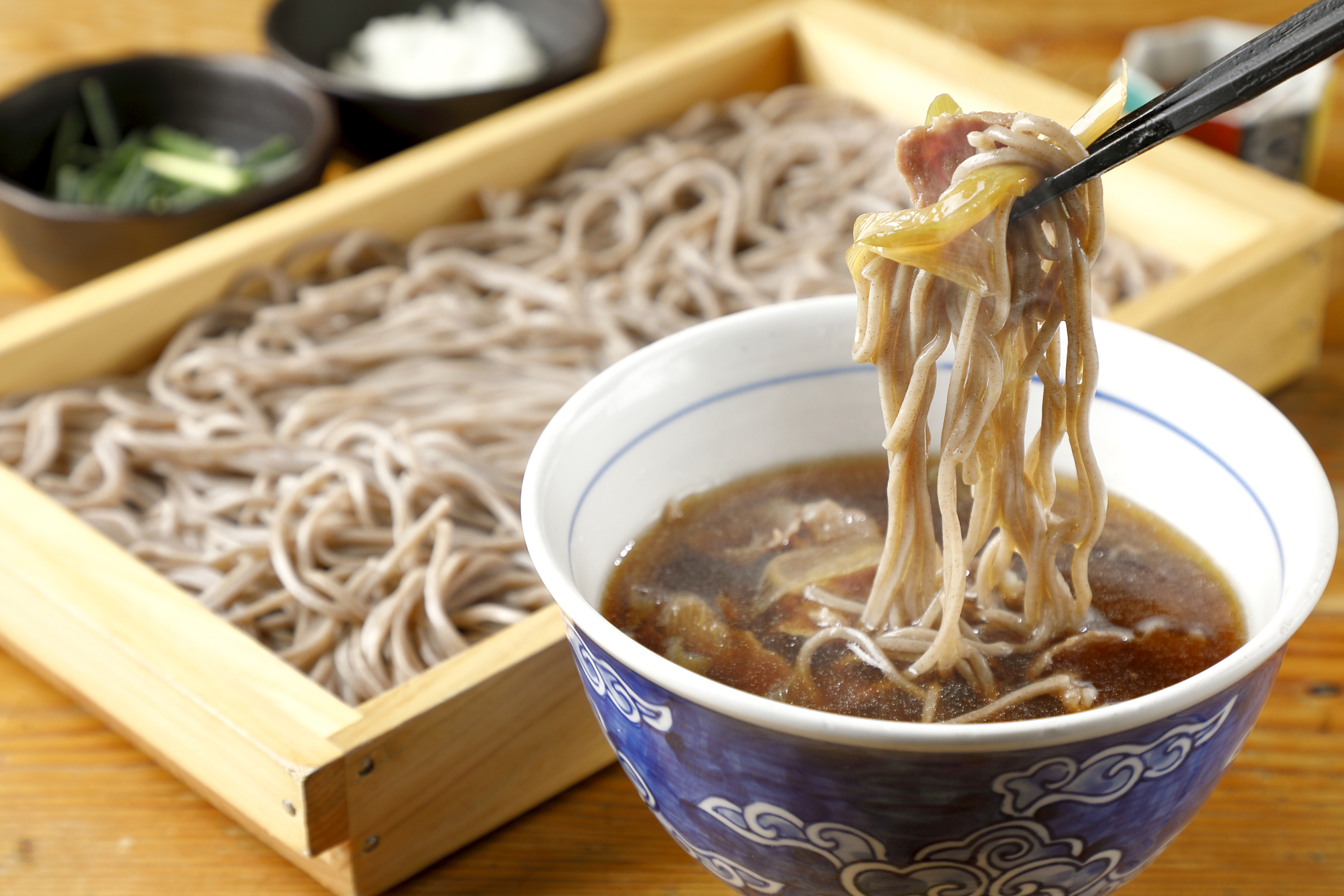 間人流黒豚つけ麺そばの作り方